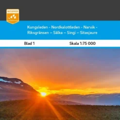 Abisko-Kebnekaise-Nikkaluokta 1:75 000 BLAD 1