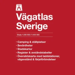 Atlas Suède Vägatlas Sverige