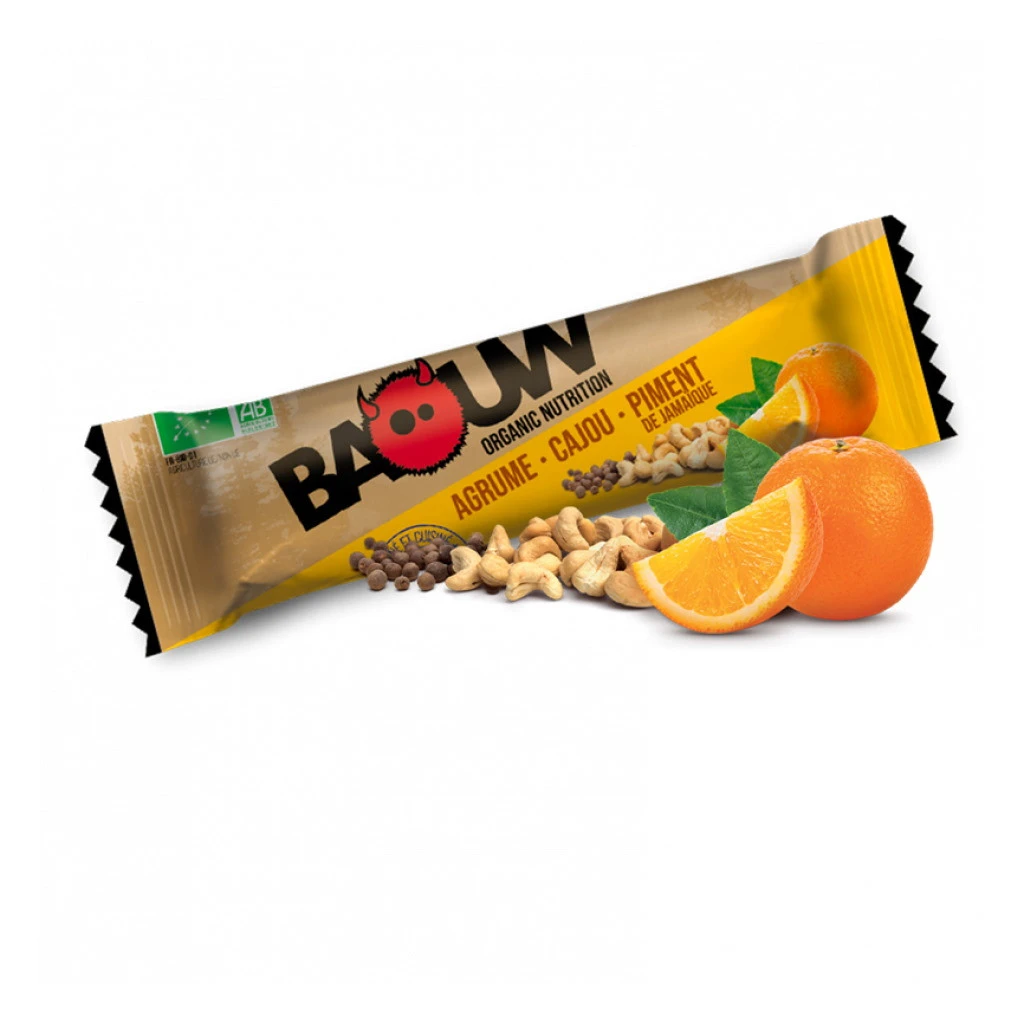Baouw Barre Bio Agrume - Cajou - Piment De Jamaïque