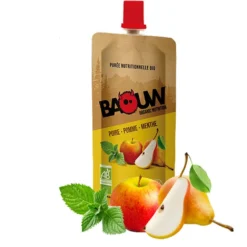 Baouw Purée Bio Poire - Pomme - Menthe