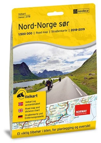 Carte Routière Sud De La Norvège Du Nord