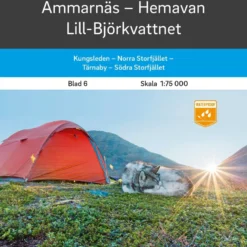 Ammarnäs - Hemavan - Lill - Björkvattnet 1:75 000 BLAD 6