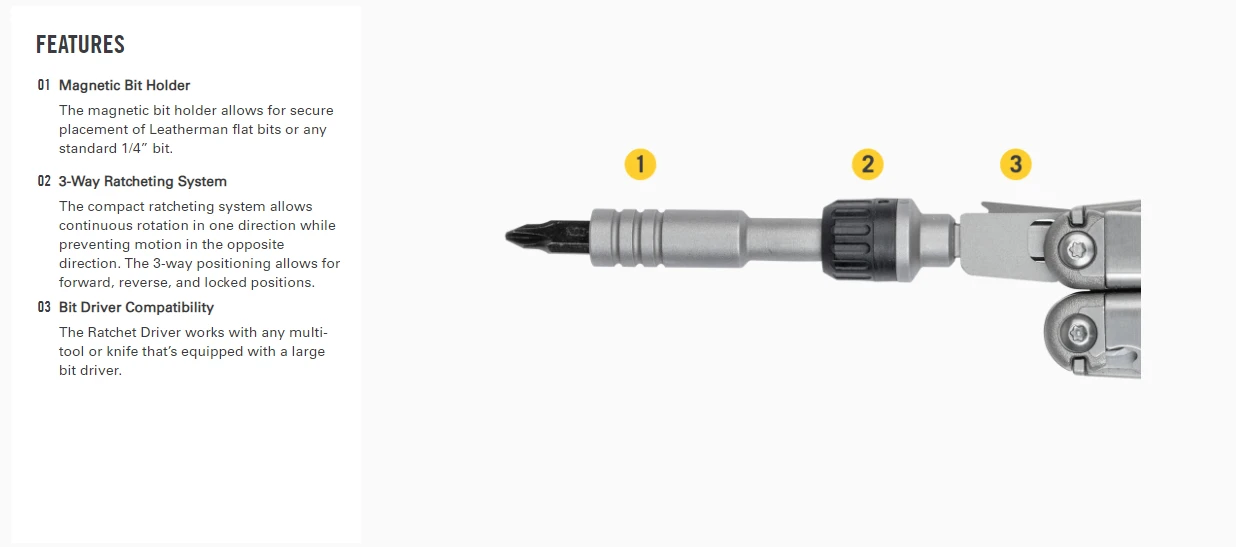 Leatherman Ratchet Driver – Image 4