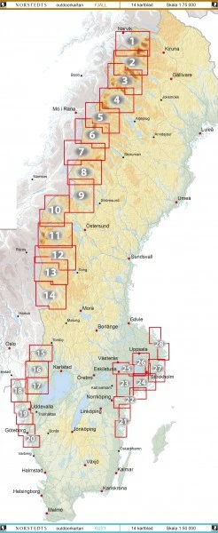 Abisko-Kebnekaise-Nikkaluokta 1:75 000 BLAD 1 â Image 3