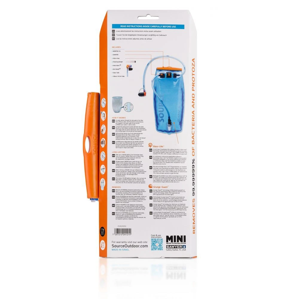 Poche Ă Eau Widepac Source + Filtre Mini Sawyer â Image 4
